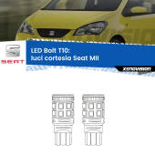 0 Luci Cortesia LED Seat MII col tettino: T10 Bolt T10: LED Bolt 6000k (Coppia)