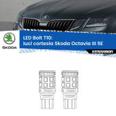 0 Luci Cortesia LED Skoda Octavia III 5E anteriori: T10 Bolt T10: LED Bolt 6000k (Coppia)