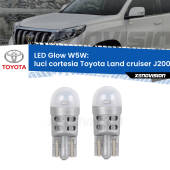 0 Luci Cortesia LED Toyota Land cruiser J200 2007 in poi: W5W Glow a Luce Calda W5W: LED Glow Bianco Caldo (Coppia)