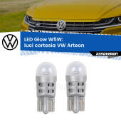 0 Luci Cortesia LED VW Arteon  2017 in poi: W5W Glow a Luce Calda W5W: LED Glow Bianco Caldo (Coppia)