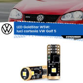 0 Luci Cortesia LED VW Golf 5 2003 - 2009: T10 GoldStar T10 (W5W) Goldstar Coppia LED Canbus Next Gen