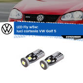 0 Luci Cortesia LED VW Golf 5 2003 - 2009: W5W Fly W5W: Lampadine LED Fly 6000k (Coppia)