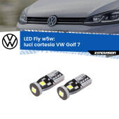 0 Luci Cortesia LED VW Golf 7 2012 - 2019: W5W Fly W5W: Lampadine LED Fly 6000k (Coppia)