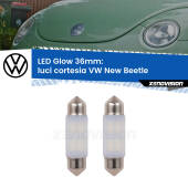 0 Luci Cortesia LED VW New Beetle 1998 - 2010: C5W Glow a Luce Calda (Coppia) C5W: LED Glow Bianco Caldo 36mm (Coppia)