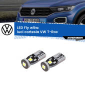 0 Luci Cortesia LED VW T-Roc 2017 in poi: W5W Fly W5W: Lampadine LED Fly 6000k (Coppia)