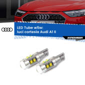 0 Luci Cortesia LED W5W Audi A1 II 2019 in poi W5W Tube W5W: Lampadine LED Tube 6000k (Coppia)