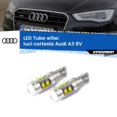 0 Luci Cortesia LED W5W Audi A3 8V 2013 - 2020 W5W Tube W5W: Lampadine LED Tube 6000k (Coppia)