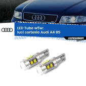 0 Luci Cortesia LED W5W Audi A4 B5 posteriori W5W Tube W5W: Lampadine LED Tube 6000k (Coppia)
