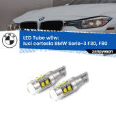 0 Luci Cortesia LED W5W BMW Serie-3 F30, F80 posteriori W5W Tube W5W: Lampadine LED Tube 6000k (Coppia)