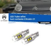 0 Luci Cortesia LED W5W Citroën C1 2005 - 2013 W5W Tube W5W: Lampadine LED Tube 6000k (Coppia)