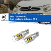 0 Luci Cortesia LED W5W Citroën C1 II 2014 in poi W5W Tube W5W: Lampadine LED Tube 6000k (Coppia)