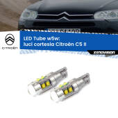 0 Luci Cortesia LED W5W Citroën C5 II 2008 - 2014 W5W Tube W5W: Lampadine LED Tube 6000k (Coppia)