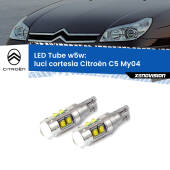 0 Luci Cortesia LED W5W Citroën C5 My04 2004 - 2008 W5W Tube W5W: Lampadine LED Tube 6000k (Coppia)