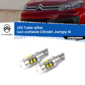 0 Luci Cortesia LED W5W Citroën Jumpy III 2016 in poi W5W Tube W5W: Lampadine LED Tube 6000k (Coppia)
