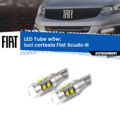 0 Luci Cortesia LED W5W Fiat Scudo III 2022 in poi W5W Tube W5W: Lampadine LED Tube 6000k (Coppia)