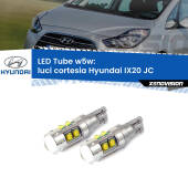 0 Luci Cortesia LED W5W Hyundai IX20 JC laterali W5W Tube W5W: Lampadine LED Tube 6000k (Coppia)