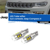 0 Luci Cortesia LED W5W Jeep Compass II 2017 in poi W5W Tube W5W: Lampadine LED Tube 6000k (Coppia)
