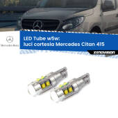 0 Luci Cortesia LED W5W Mercedes Citan 415 2012 in poi W5W Tube W5W: Lampadine LED Tube 6000k (Coppia)