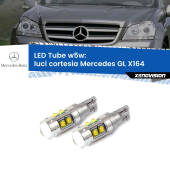 0 Luci Cortesia LED W5W Mercedes GL X164 2006 - 2012 W5W Tube W5W: Lampadine LED Tube 6000k (Coppia)