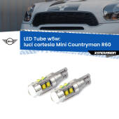 0 Luci Cortesia LED W5W Mini Countryman R60 2010 - 2016 W5W Tube W5W: Lampadine LED Tube 6000k (Coppia)