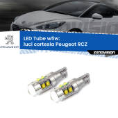 0 Luci Cortesia LED W5W Peugeot RCZ 2010 - 2015 W5W Tube W5W: Lampadine LED Tube 6000k (Coppia)