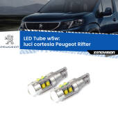 0 Luci Cortesia LED W5W Peugeot Rifter 2018 in poi W5W Tube W5W: Lampadine LED Tube 6000k (Coppia)