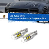 0 Luci Cortesia LED W5W Porsche Cayenne 9PA 2002 - 2010 W5W Tube W5W: Lampadine LED Tube 6000k (Coppia)