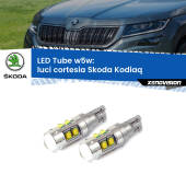 0 Luci Cortesia LED W5W Skoda Kodiaq 2016 in poi W5W Tube W5W: Lampadine LED Tube 6000k (Coppia)