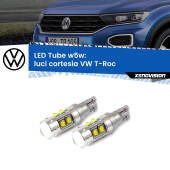 0 Luci Cortesia LED W5W VW T-Roc 2017 in poi W5W Tube W5W: Lampadine LED Tube 6000k (Coppia)