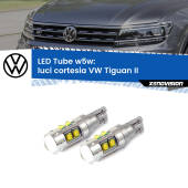 0 Luci Cortesia LED W5W VW Tiguan II 2016 in poi W5W Tube W5W: Lampadine LED Tube 6000k (Coppia)