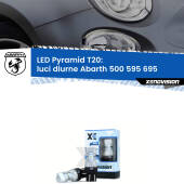 0 Luci diurne LED Abarth 500 595 695 restyling: T20 Pyramid T20 (7443 7440): XE Pyramid LED Kit per Luci Diurne DRL