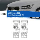 0 Luci diurne LED Audi A1 2010 - 2014: T20 Cobra T20: LED Cobra 6000k (Coppia)