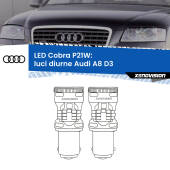 0 Luci diurne LED Audi A8 D3 2002 - 2009: P21W Cobra P21W: LED Cobra 6000k (Coppia)
