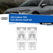 0 Luci diurne LED Audi Q3 2011 - 2018: T20 Cobra T20: LED Cobra 6000k (Coppia)