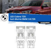 0 Luci diurne LED BMW X4 F26 2014 - 2017: T20 Cobra T20: LED Cobra 6000k (Coppia)
