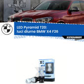 0 Luci diurne LED BMW X4 F26 2014 - 2017: T20 Pyramid T20 (7443 7440): XE Pyramid LED Kit per Luci Diurne DRL