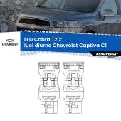 0 Luci diurne LED Chevrolet Captiva C1 2006 - 2018: T20 Cobra T20: LED Cobra 6000k (Coppia)