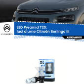 0 Luci diurne LED Citroën Berlingo III 2018 in poi: T20 Pyramid T20 (7443 7440): XE Pyramid LED Kit per Luci Diurne DRL