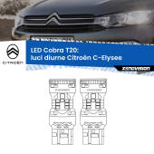 0 Luci diurne LED Citroën C-Elysee 2012 in poi: T20 Cobra T20: LED Cobra 6000k (Coppia)