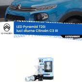 0 Luci diurne LED Citroën C3 III 2016 in poi: T20 Pyramid T20 (7443 7440): XE Pyramid LED Kit per Luci Diurne DRL