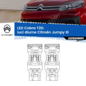 0 Luci diurne LED Citroën Jumpy III 2016 in poi: T20 Cobra T20: LED Cobra 6000k (Coppia)