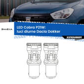 0 Luci diurne LED Dacia Dokker 2012 in poi: P21W Cobra P21W: LED Cobra 6000k (Coppia)