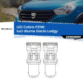 0 Luci diurne LED Dacia Lodgy 2012 in poi: P21W Cobra P21W: LED Cobra 6000k (Coppia)