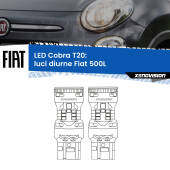 0 Luci diurne LED Fiat 500L 2017 - 2022: T20 Cobra T20: LED Cobra 6000k (Coppia)