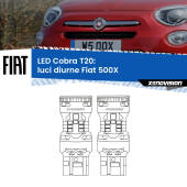 0 Luci diurne LED Fiat 500X  restyling: T20 Cobra T20: LED Cobra 6000k (Coppia)