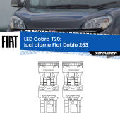 0 Luci diurne LED Fiat Doblo 263 2010 - 2016: T20 Cobra T20: LED Cobra 6000k (Coppia)