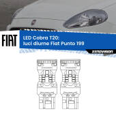 0 Luci diurne LED Fiat Punto 199 2012 - 2018: T20 Cobra T20: LED Cobra 6000k (Coppia)
