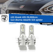 0 Luci diurne LED H15 24,000Lm per Abarth 124 spider 2016 - 2019 H15: Kit LED Shark 24.000Lm - Luci Diurne DRL e Abbaglianti Canbus