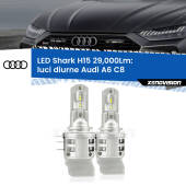 0 Luci diurne LED H15 24,000Lm per Audi A6 C8 2018 in poi H15: Kit LED Shark 24.000Lm - Luci Diurne DRL e Abbaglianti Canbus