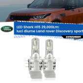 0 Luci diurne LED H15 24,000Lm per Land rover Discovery sport L550 2014 in poi H15: Kit LED Shark 24.000Lm - Luci Diurne DRL e Abbaglianti Canbus